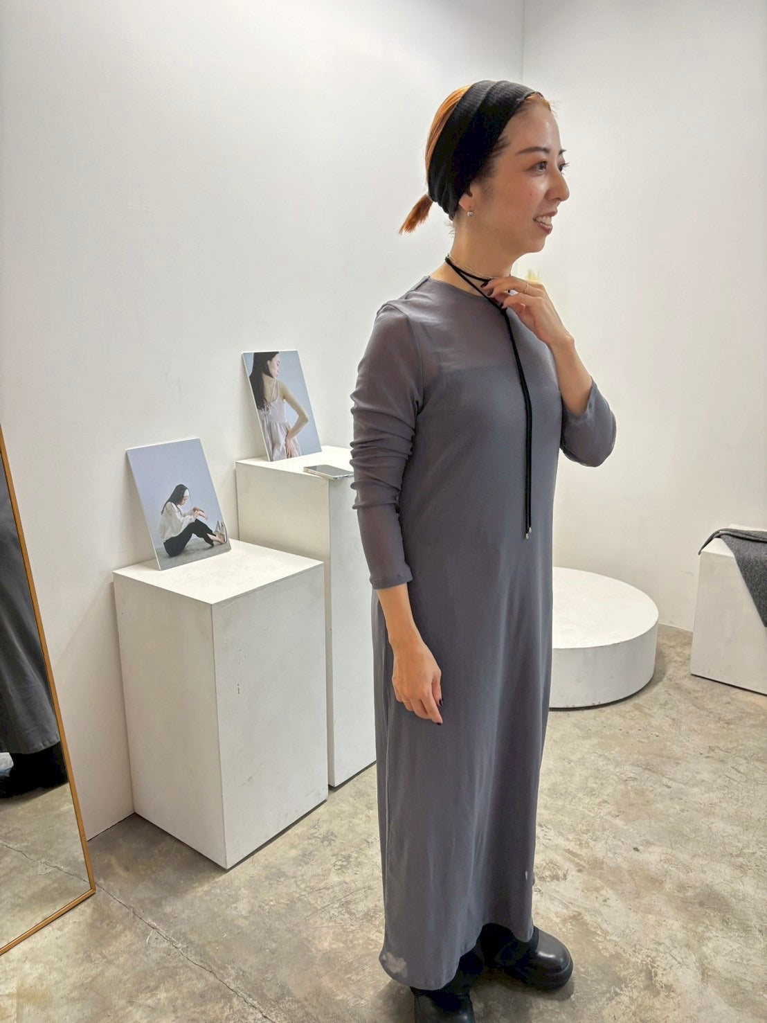 sheer long one-piece　　　
