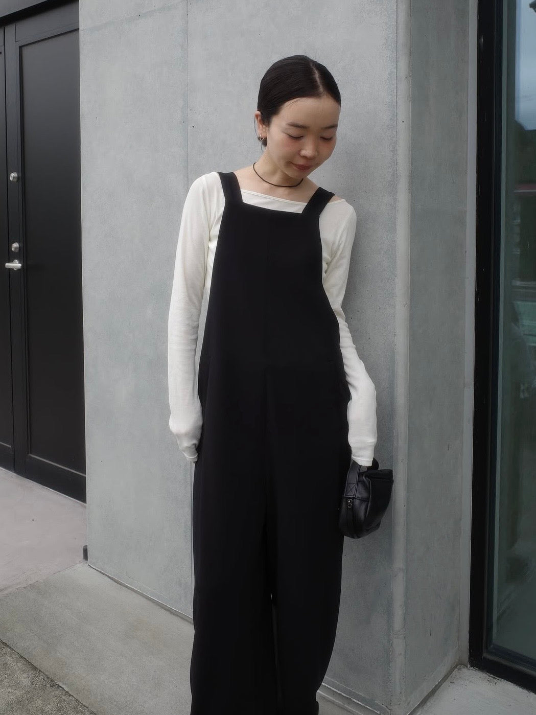 square neck salopette　　