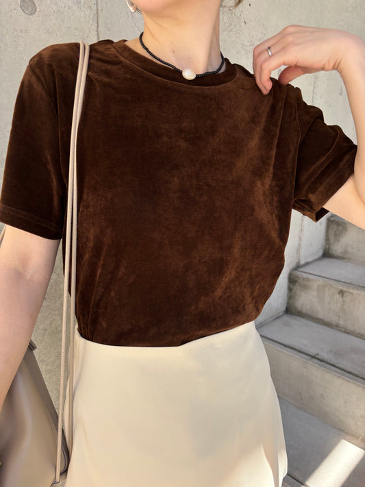 《pre order》short sleeve velour T　　　