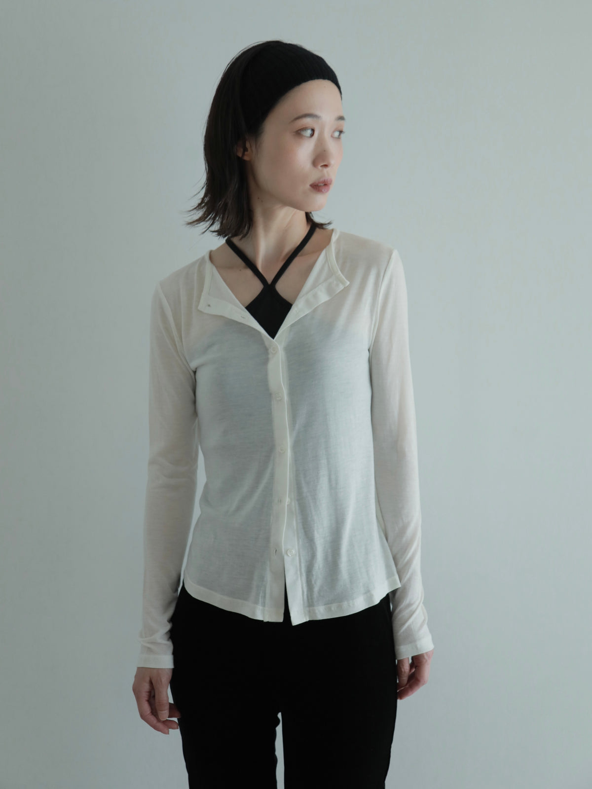 sheer soft cardigan　　