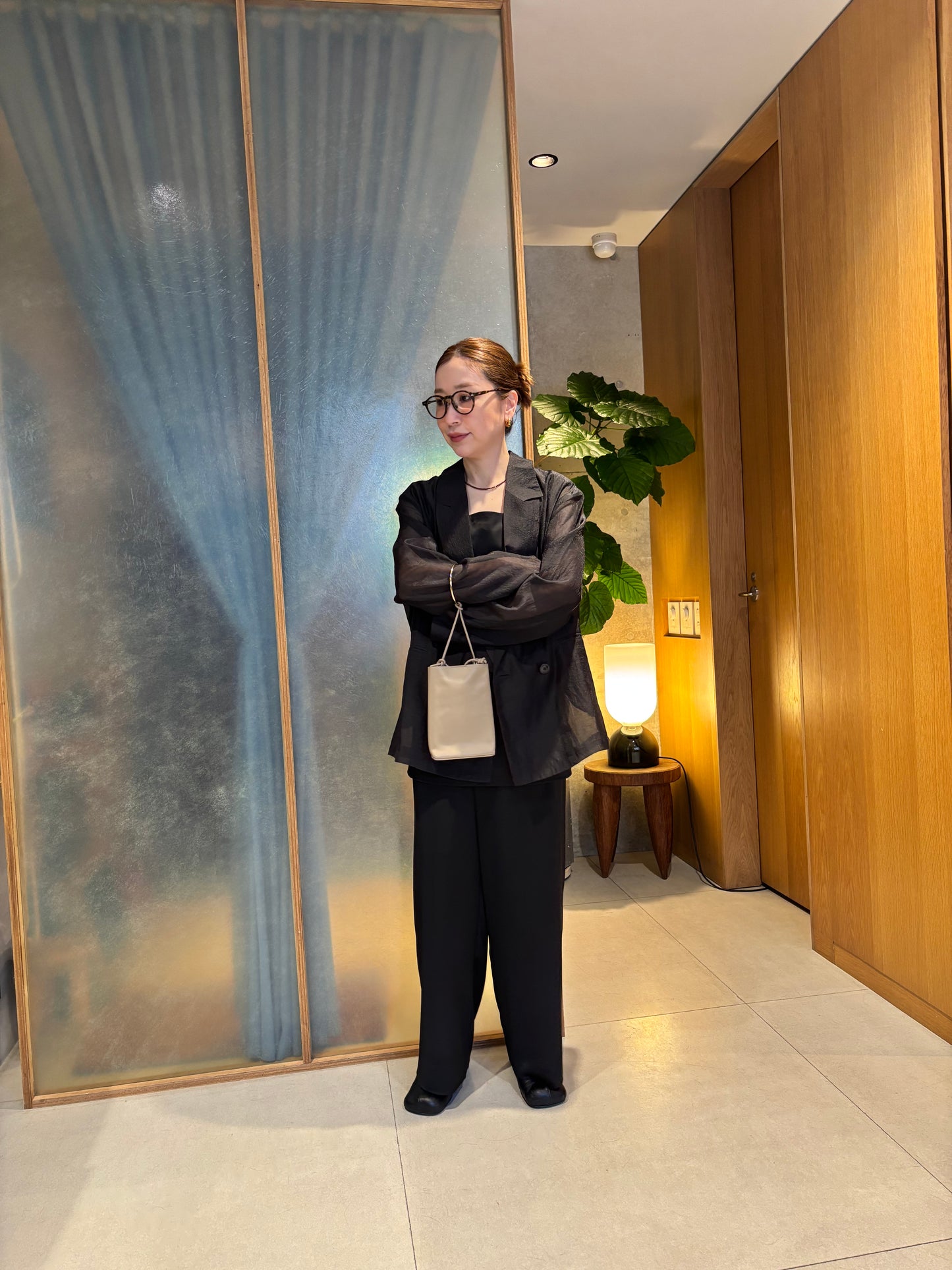 【1/9(fri) 21:00】satin relax pants　　