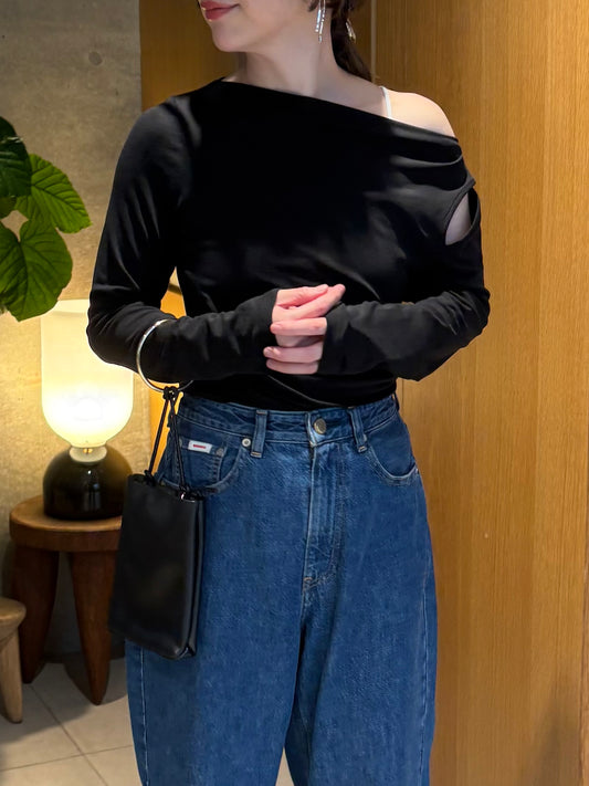 <pre order>2wayshoulder slit tops