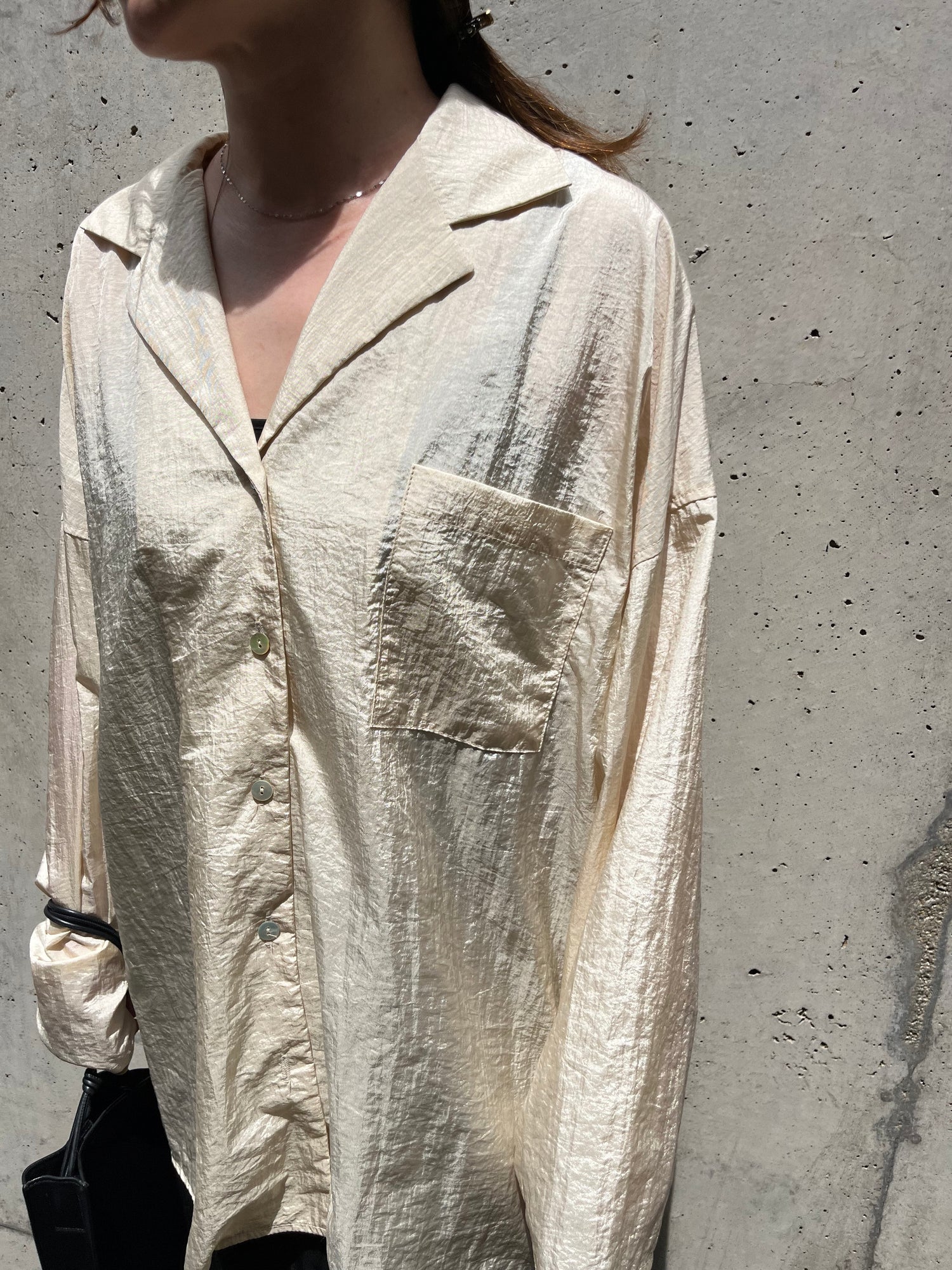 《2024AW》 sheer long sleeve shirts