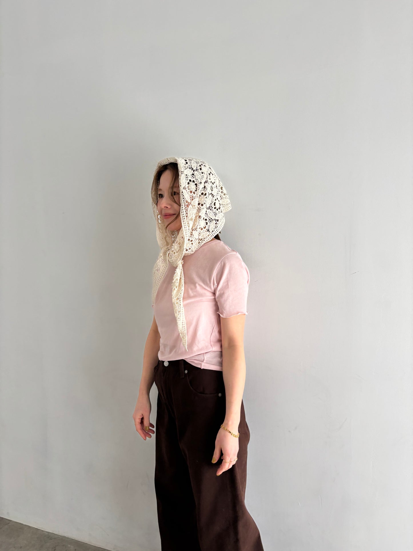 【2/6(fri) 21:00】 lace scarf　