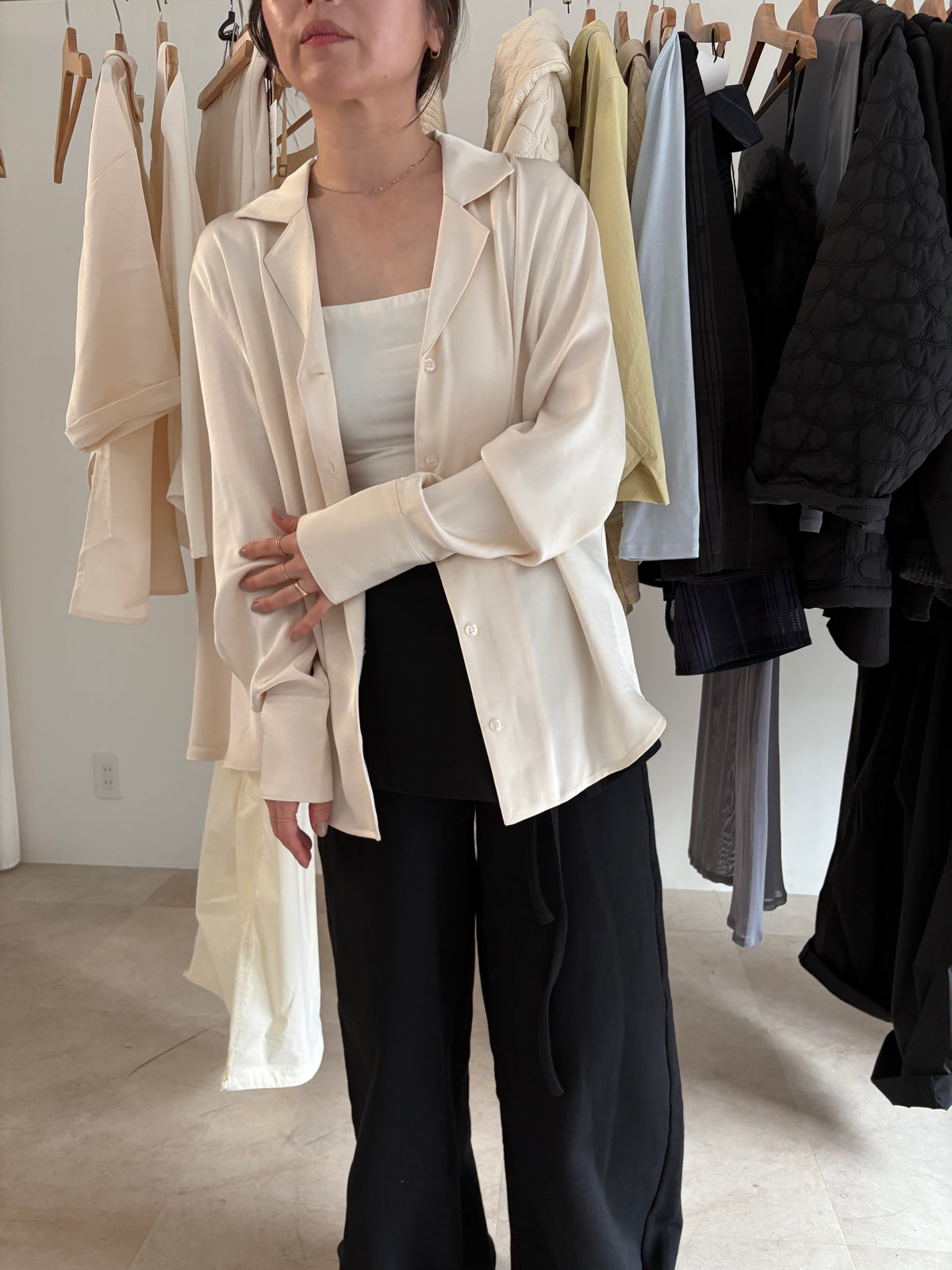 layered sweat pants