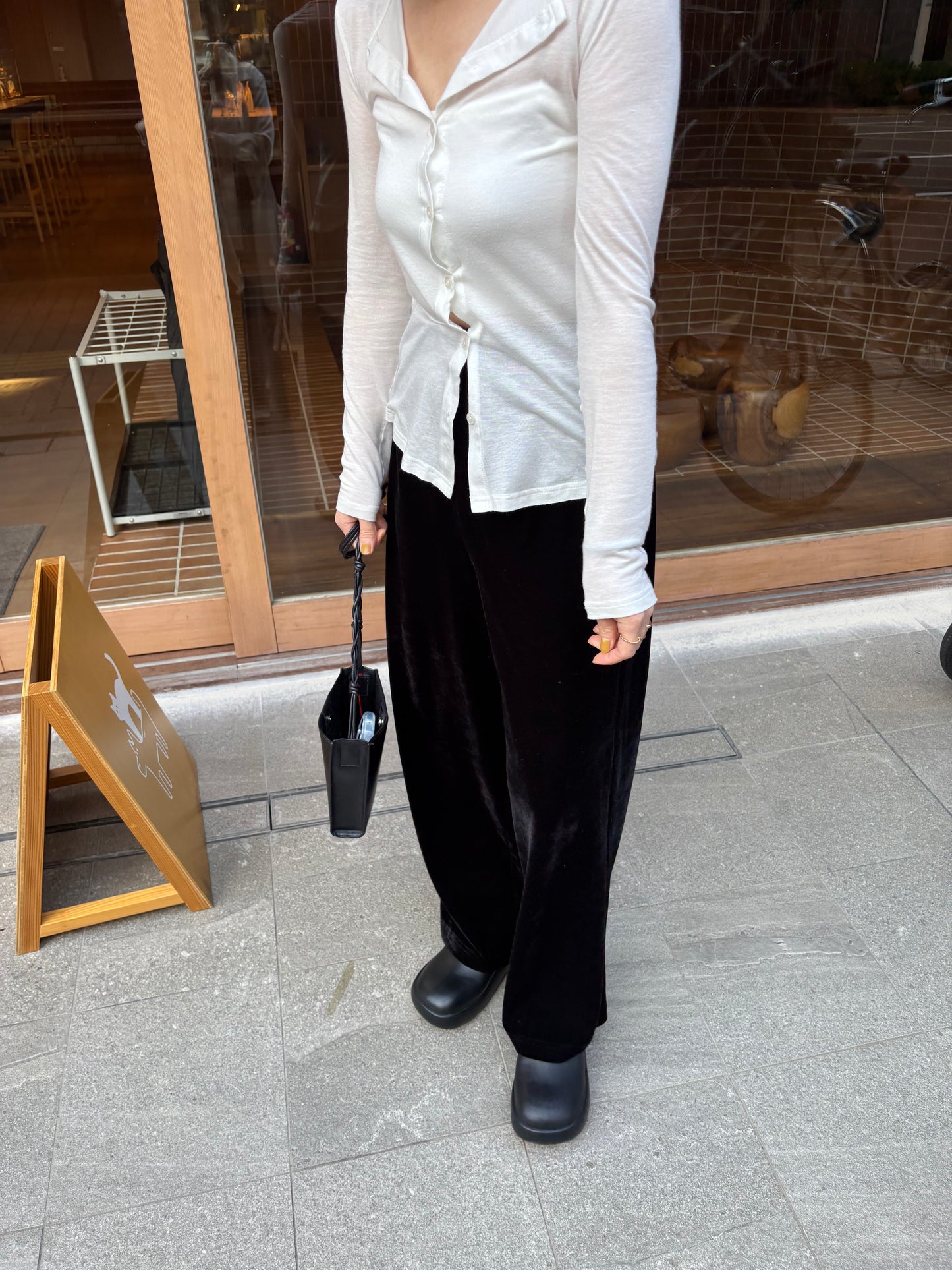 <pre order>velours pants　