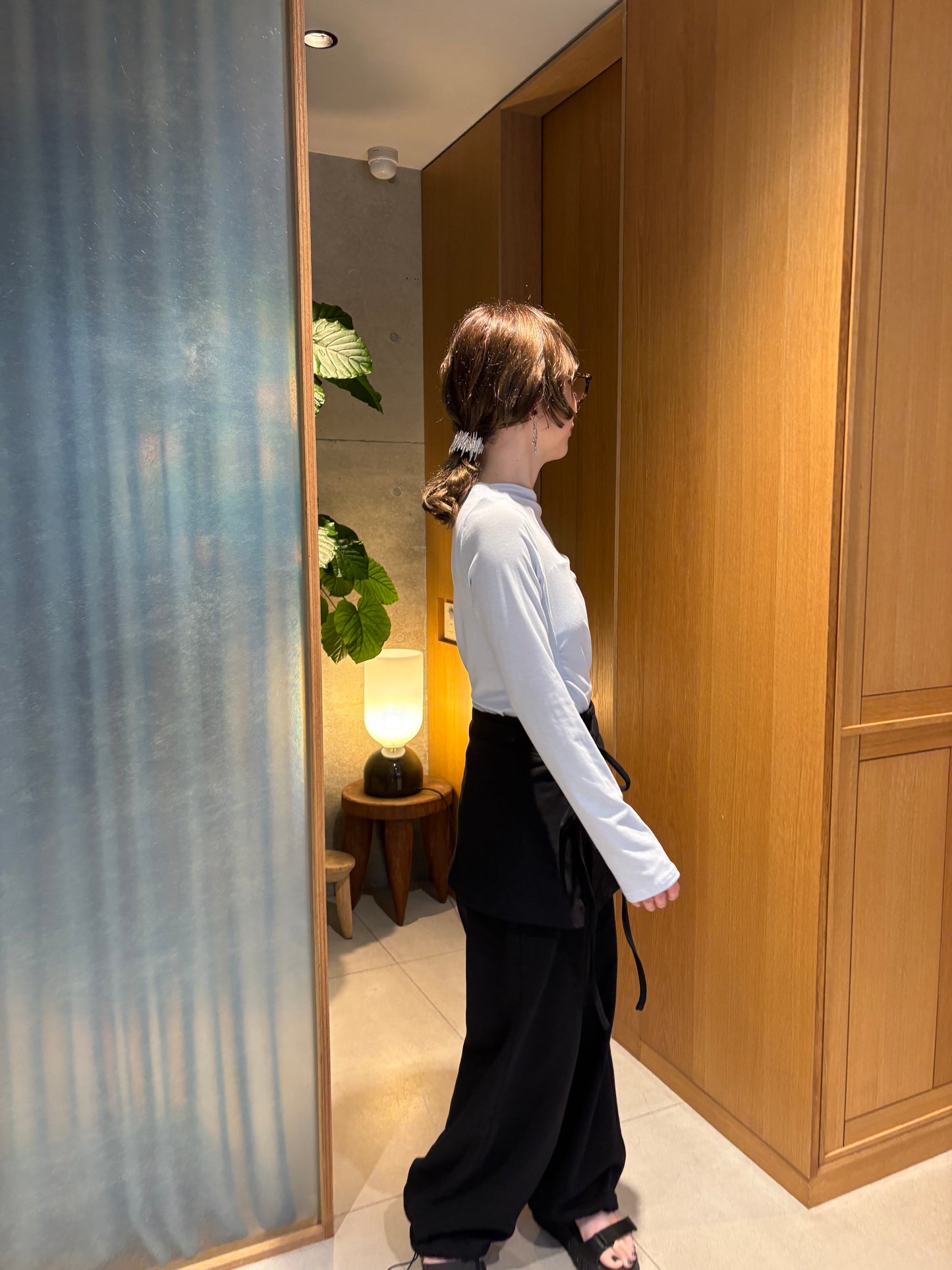 2wayshoulder slit tops