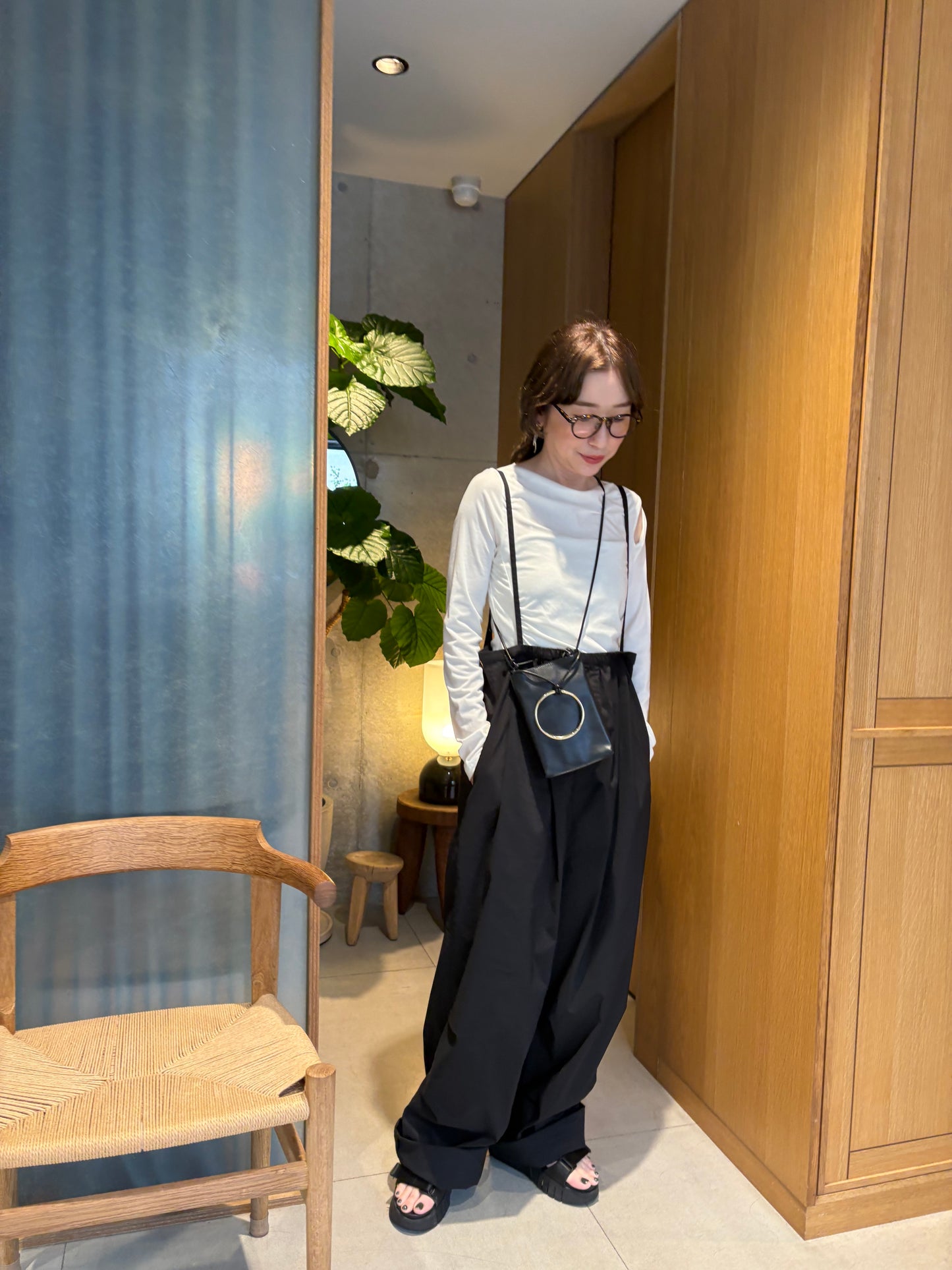 strap suspender pants　　　　