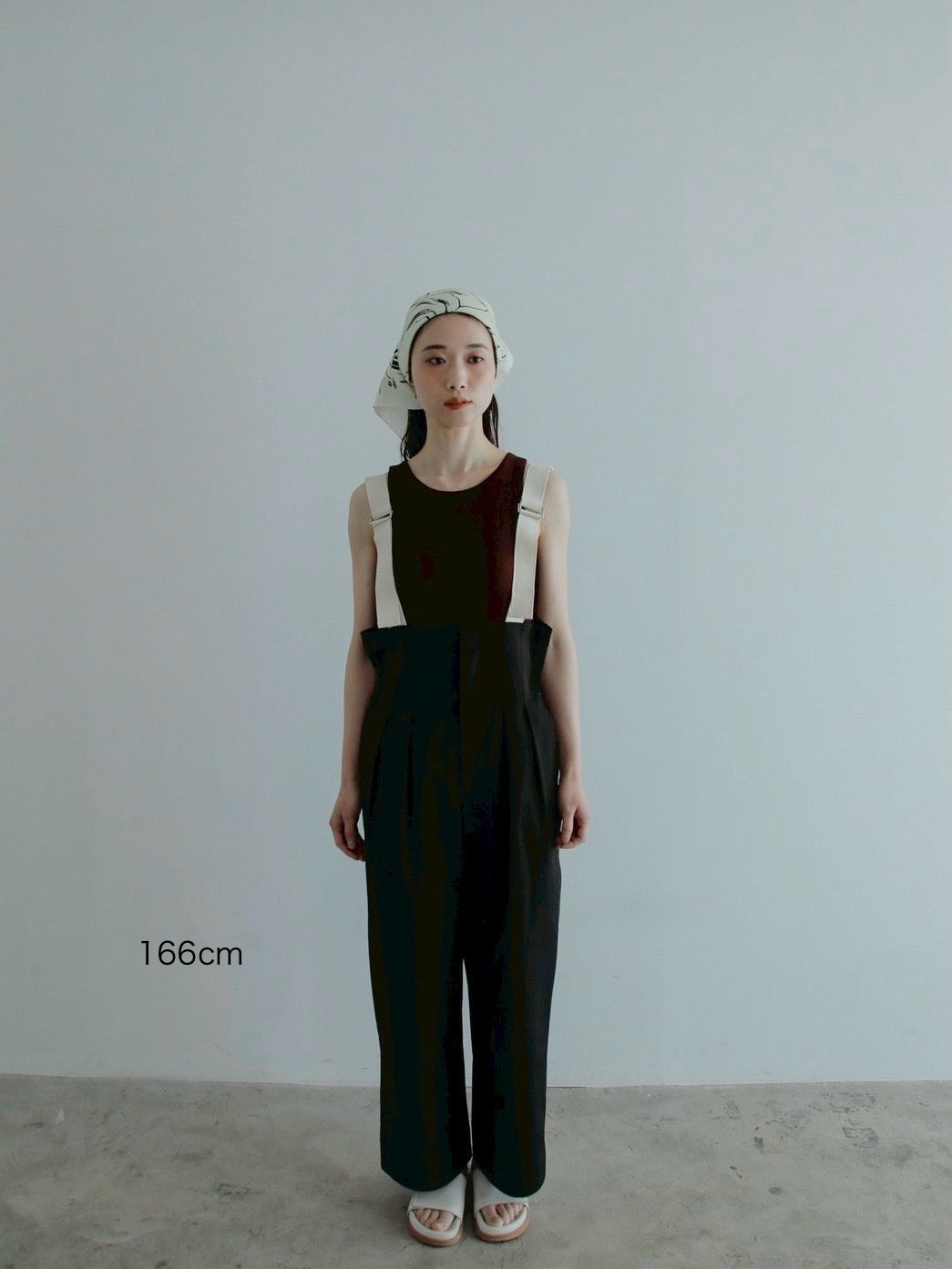 suspender wide pants