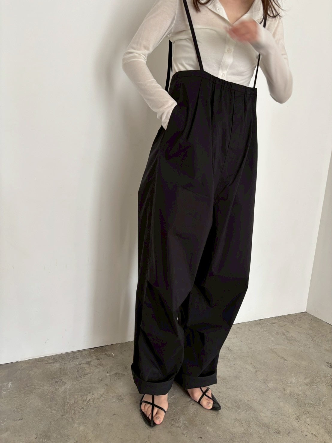 strap suspender pants　　　　
