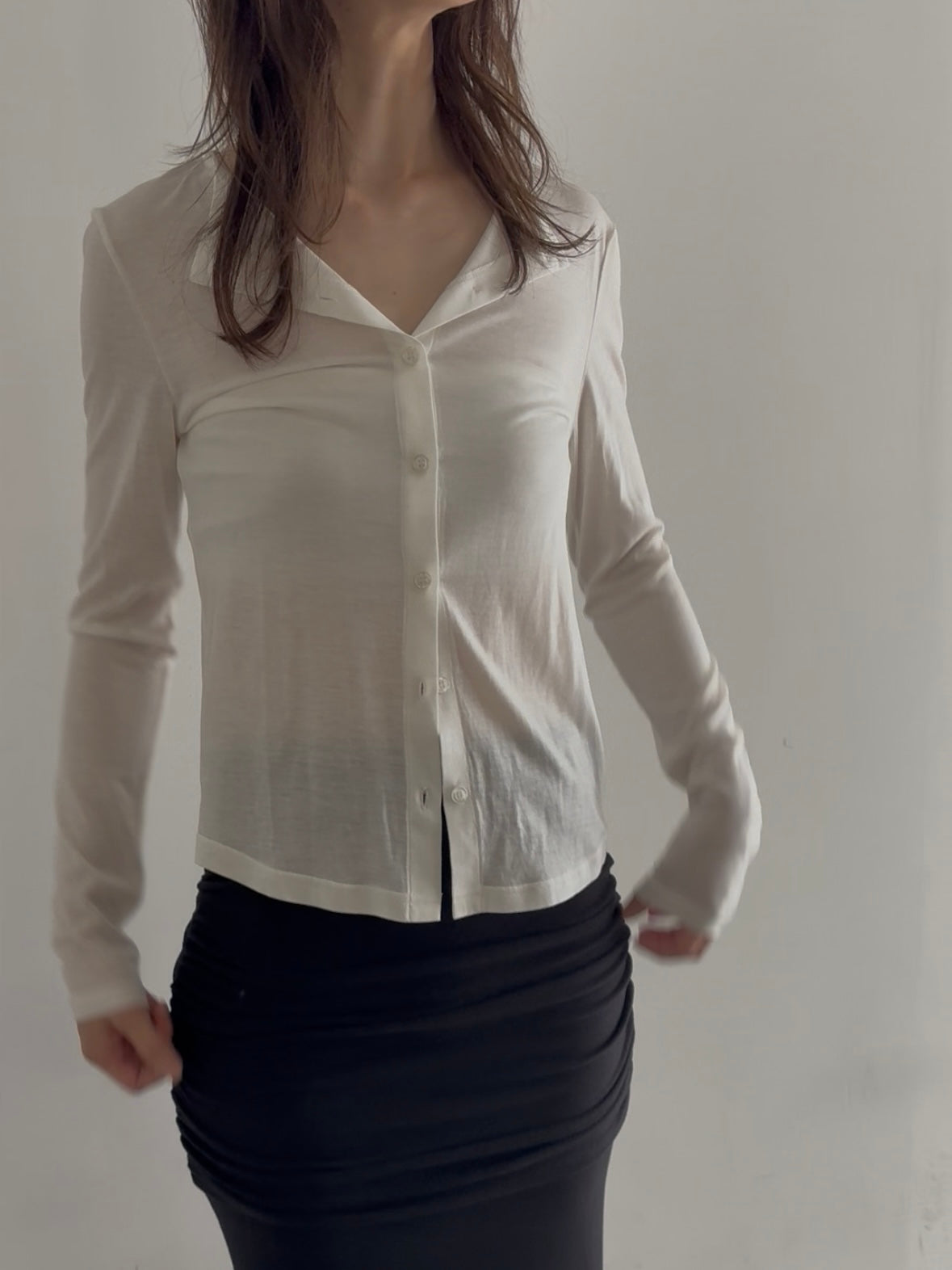 sheer soft cardigan　　