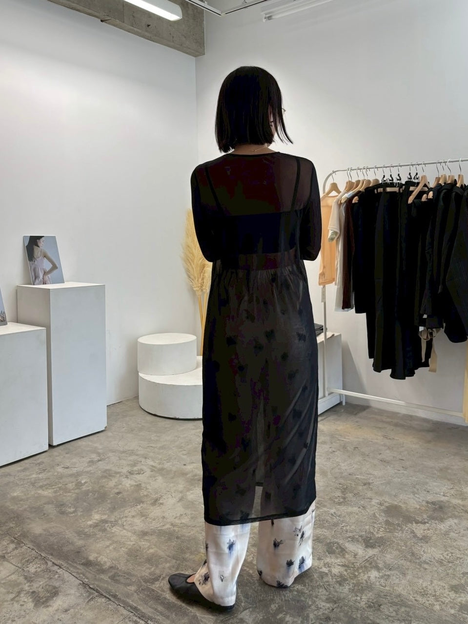 sheer long one-piece　　　
