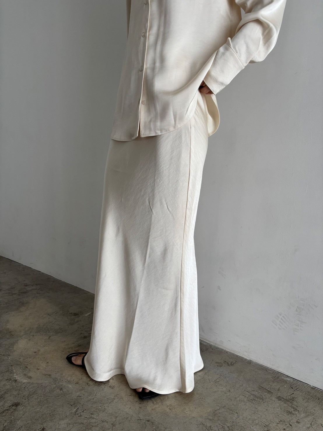 ＜pre order＞ satin long skirt　　　　　　　　　　　