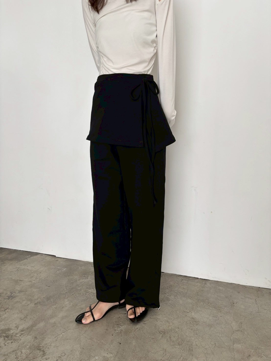 layered sweat pants
