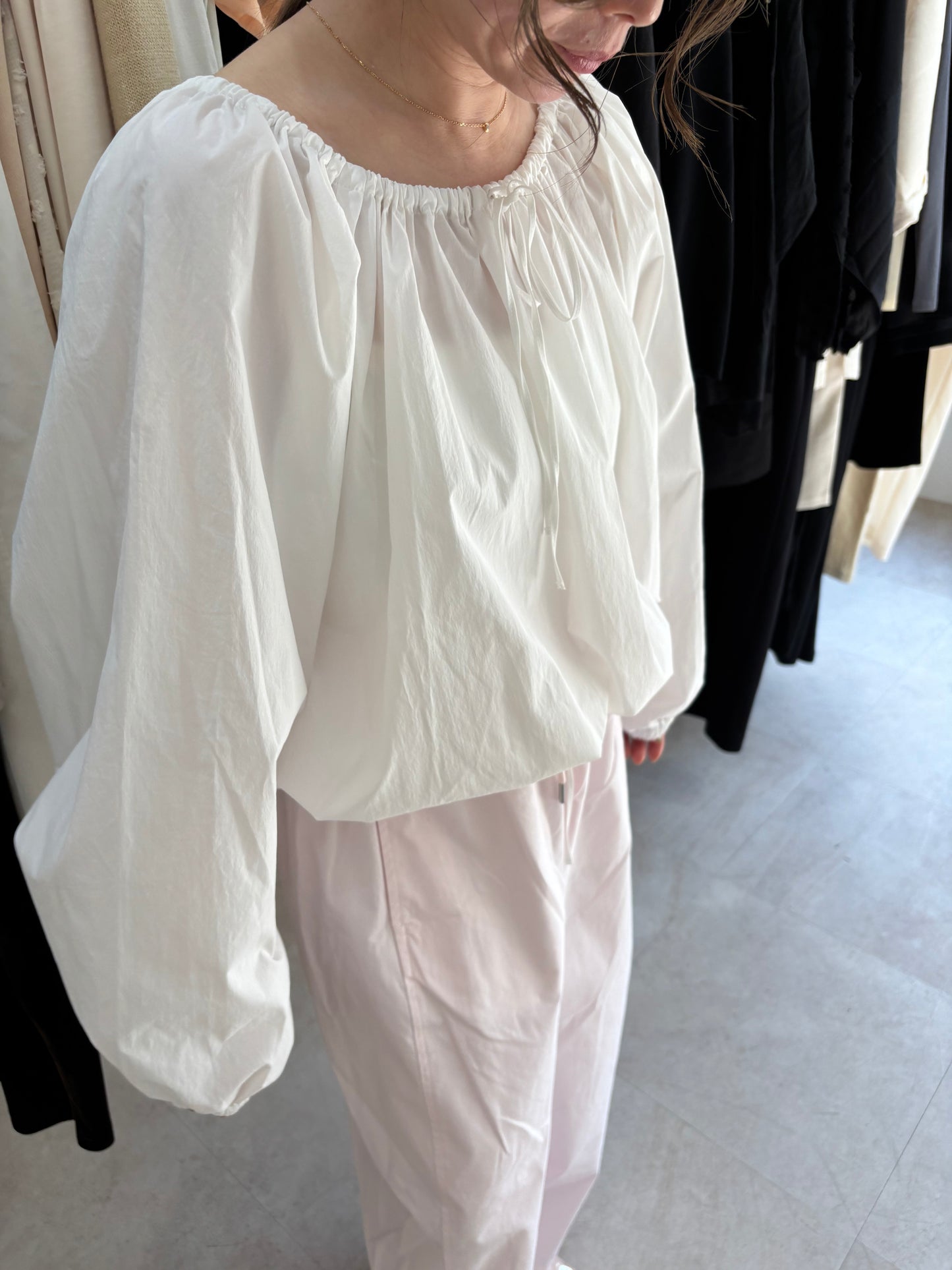 【3/6(fri) 21:00】 2way balloon blouse　