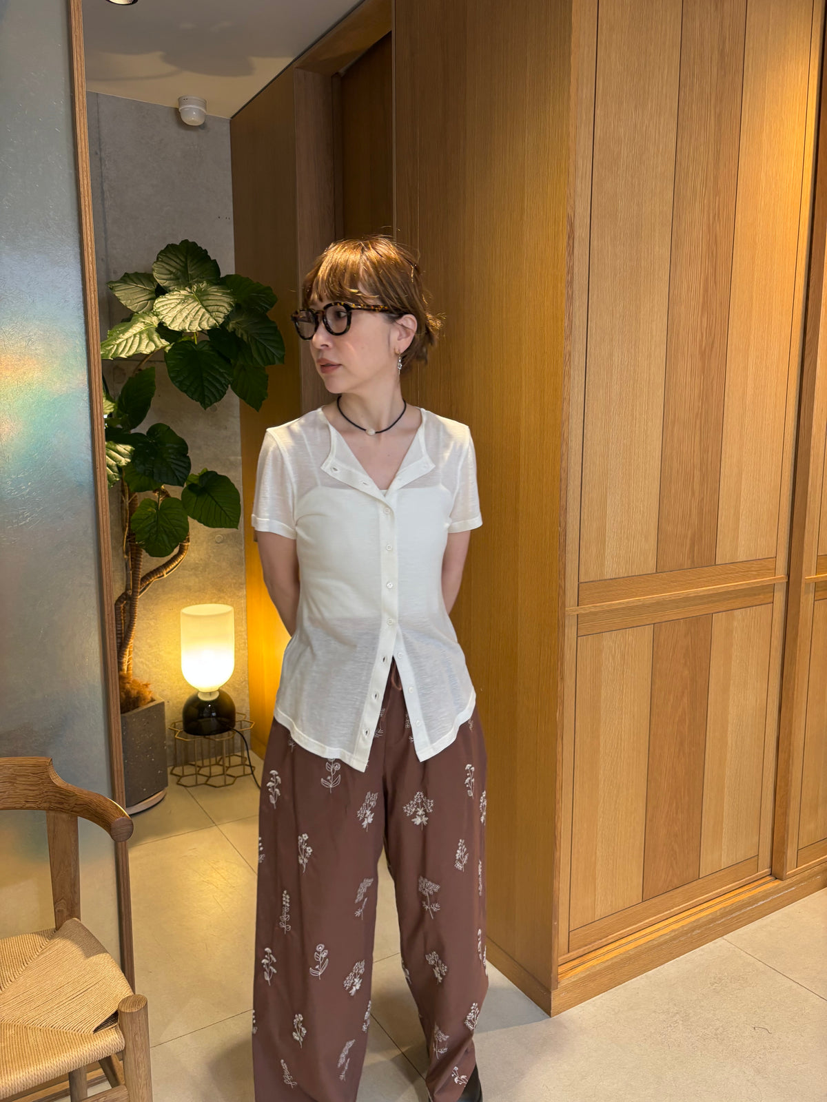 sheer short sleeve cardigan