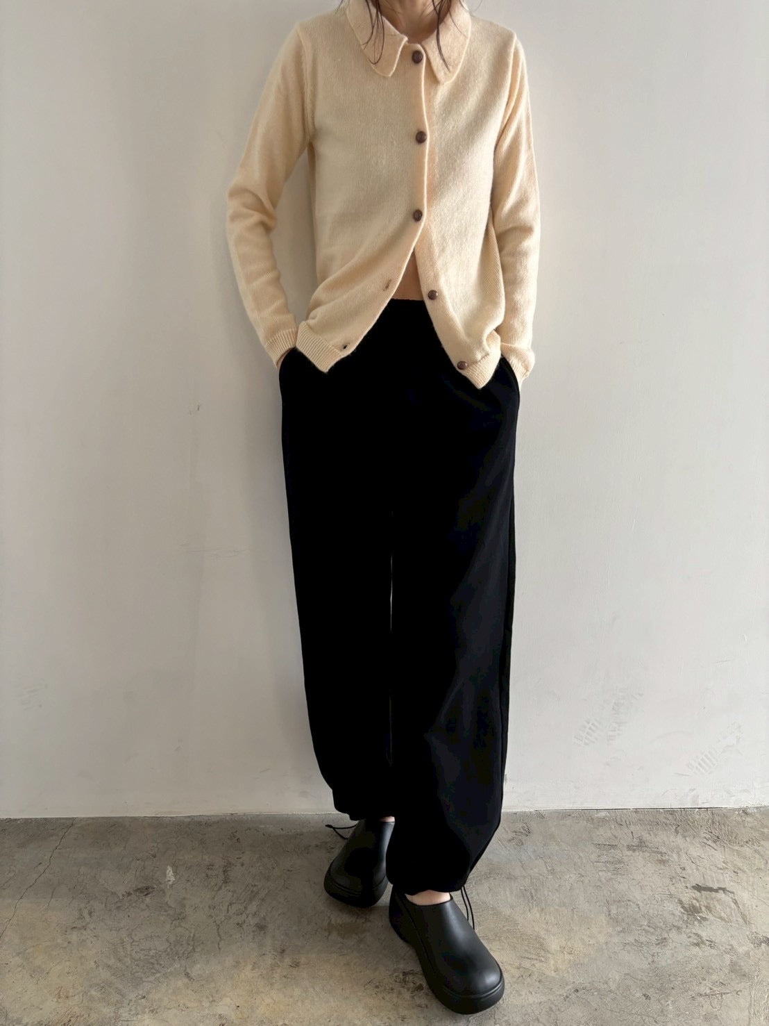 layered sweat pants