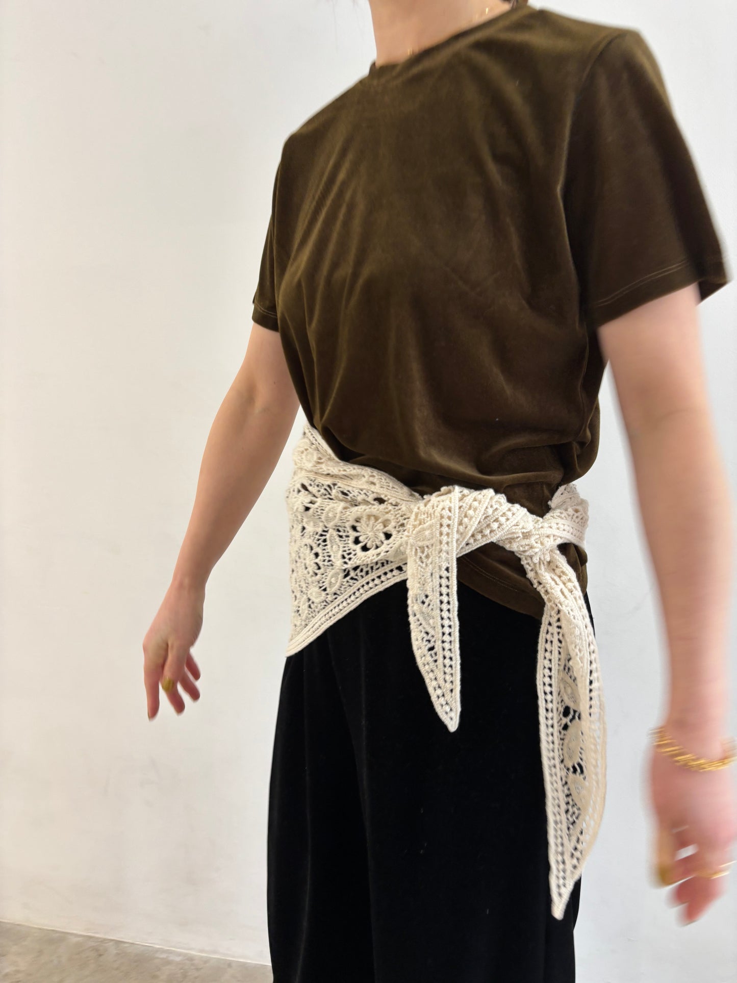 【2/6(fri) 21:00】 lace scarf　