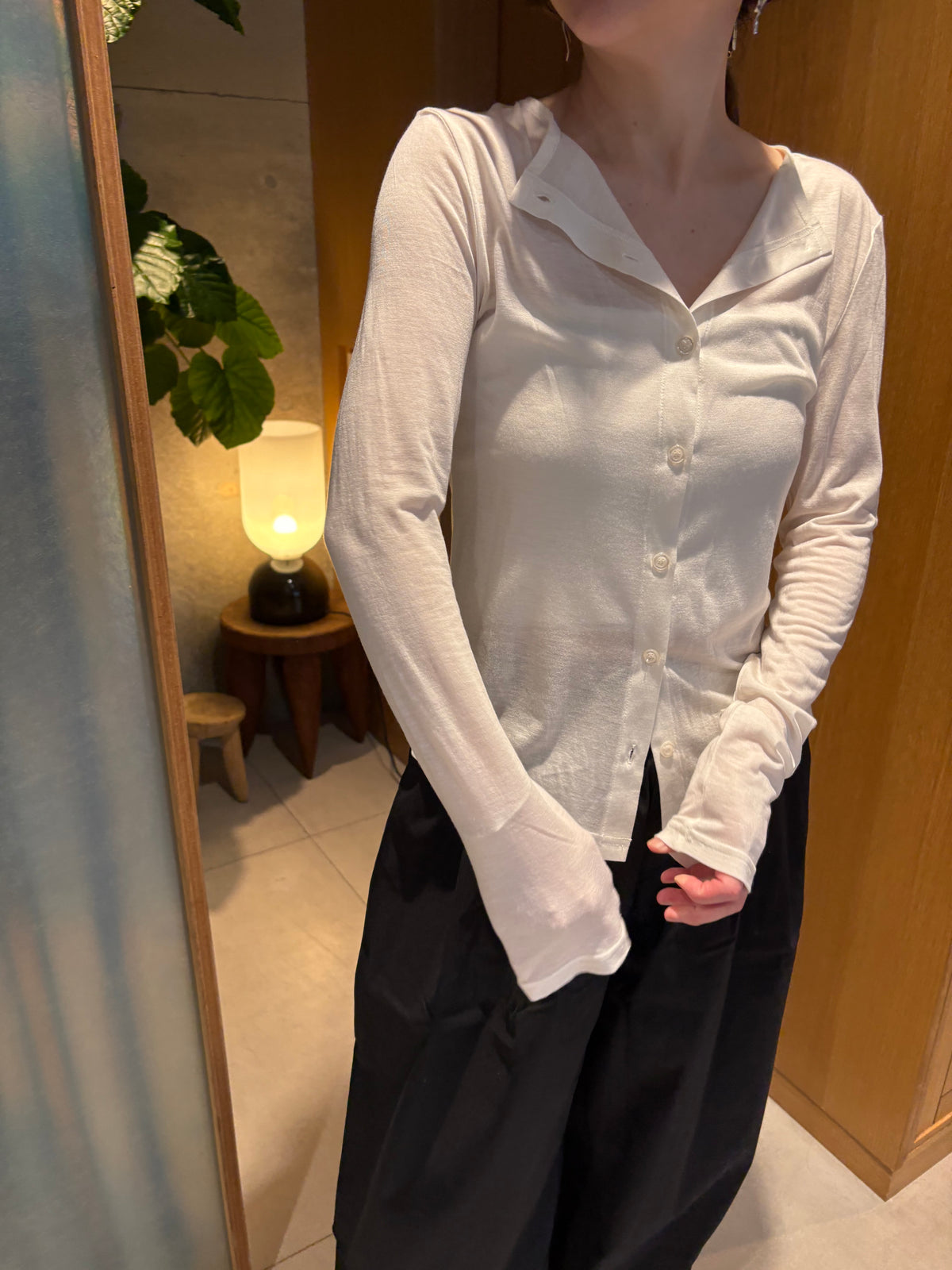 sheer soft cardigan　　