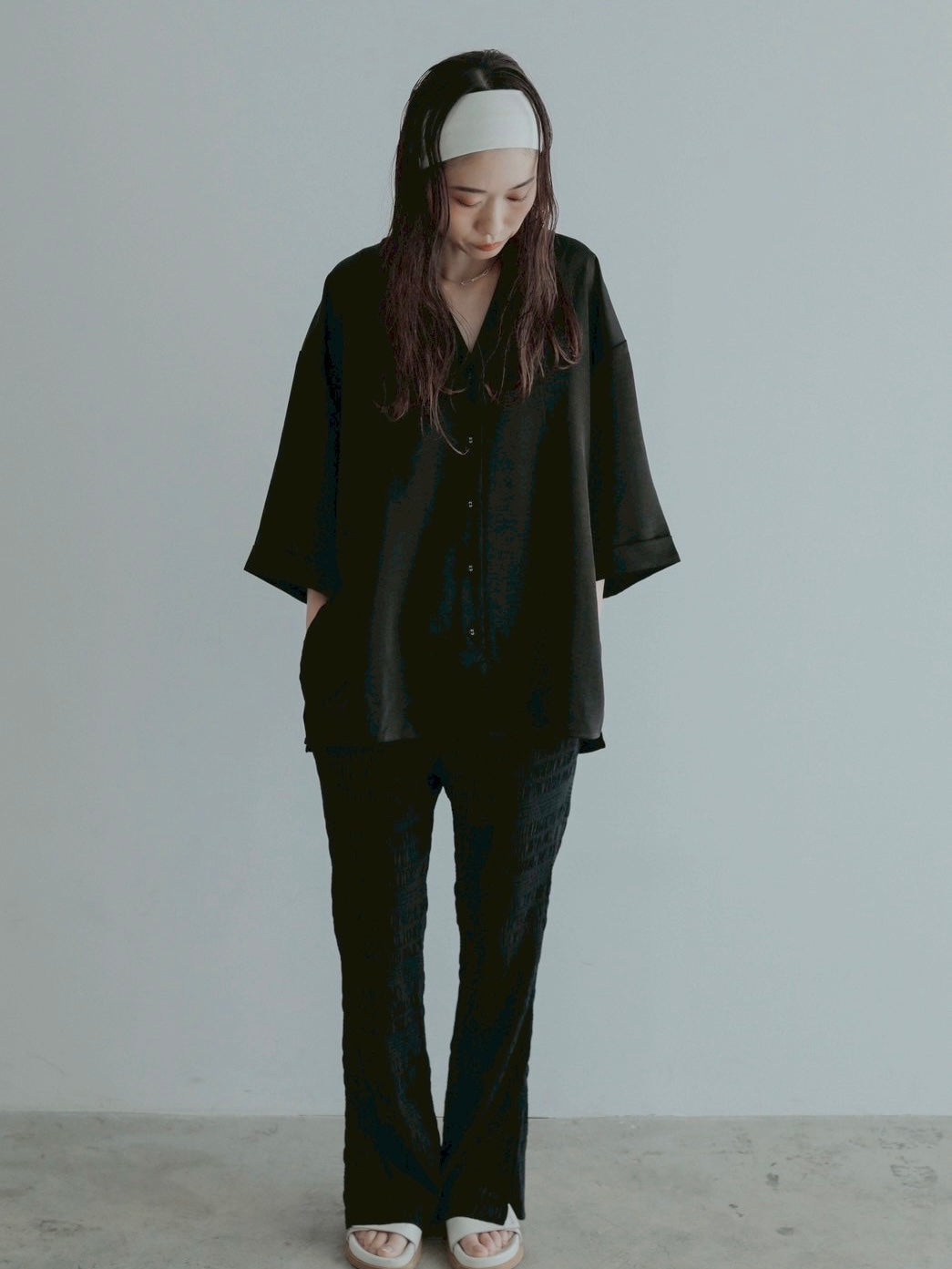 hholic エイチホリック　サテンシャツジャケット satin shirt jacket – hholic