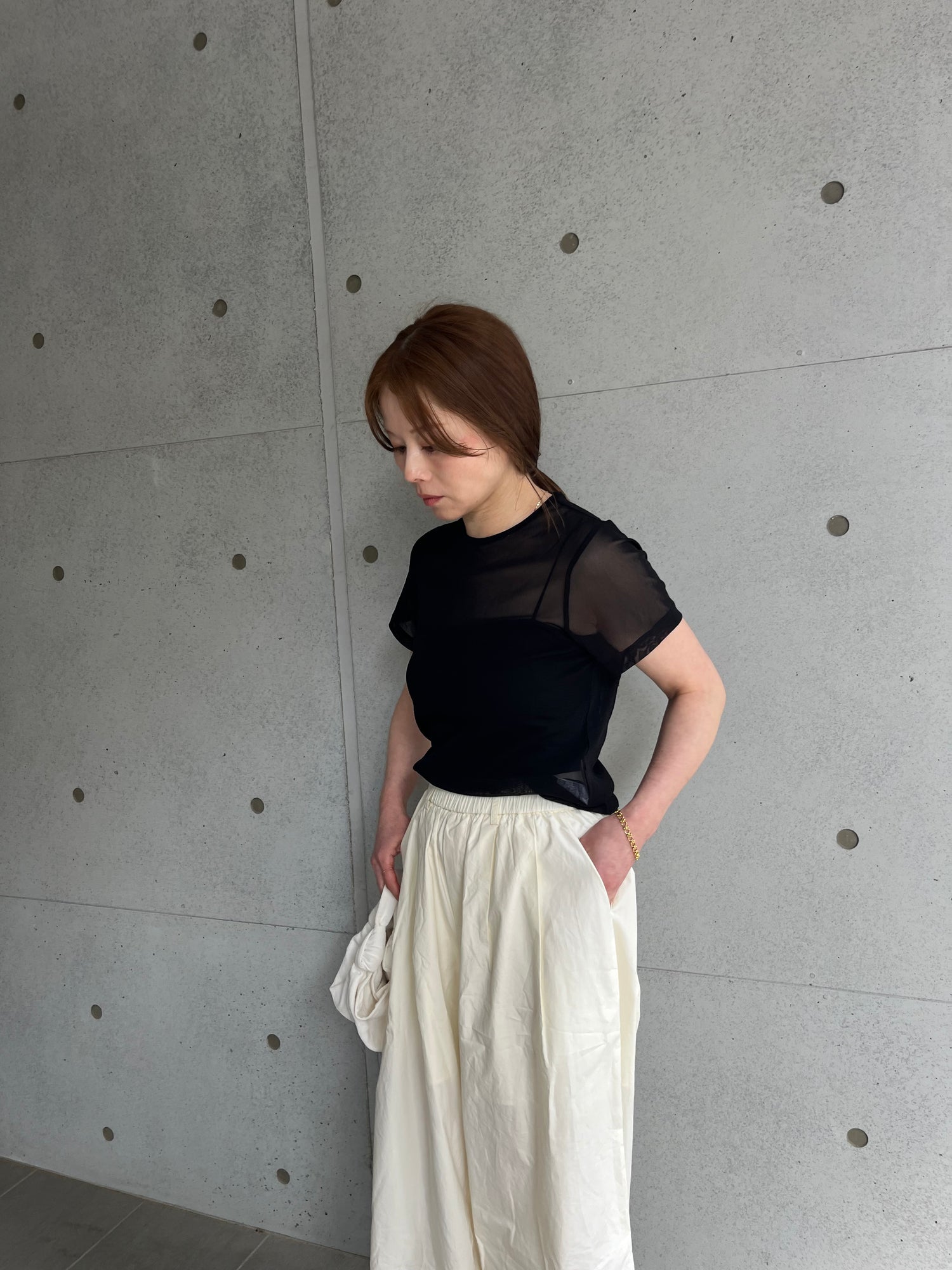 short sleeve sheer T – hholic