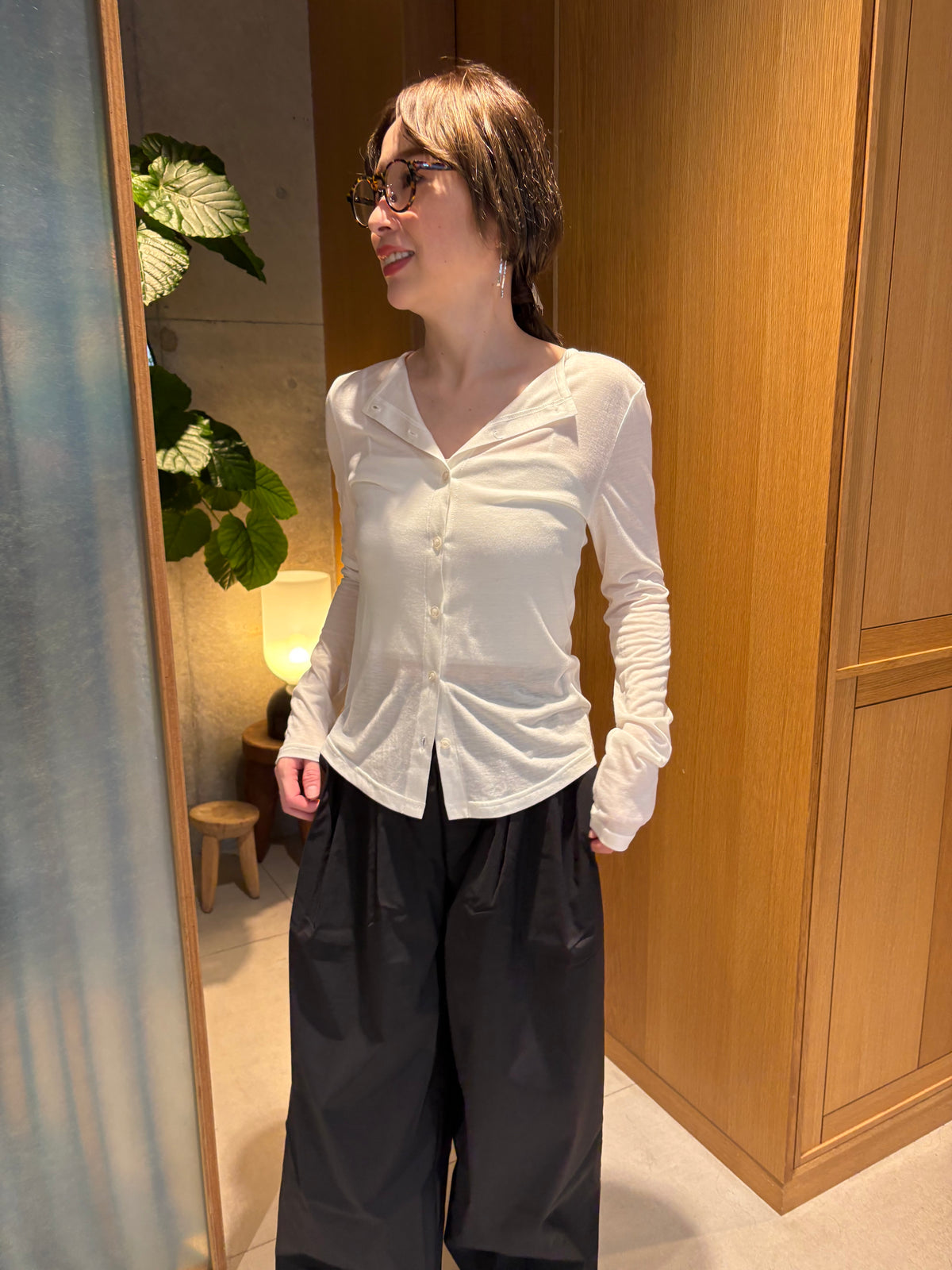 sheer soft cardigan　　