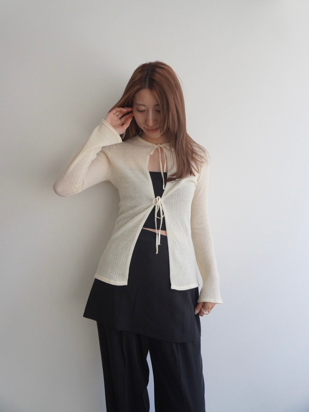 ribbon Knit cardigan