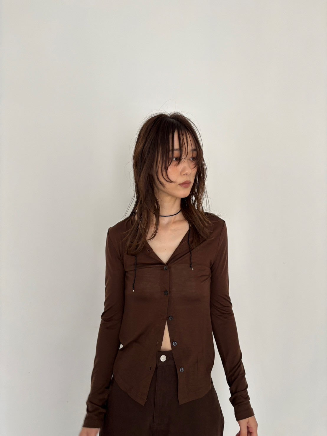 sheer soft cardigan　　