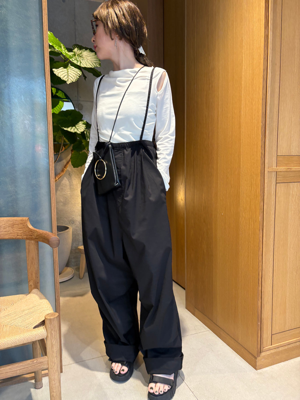 strap suspender pants　　　　