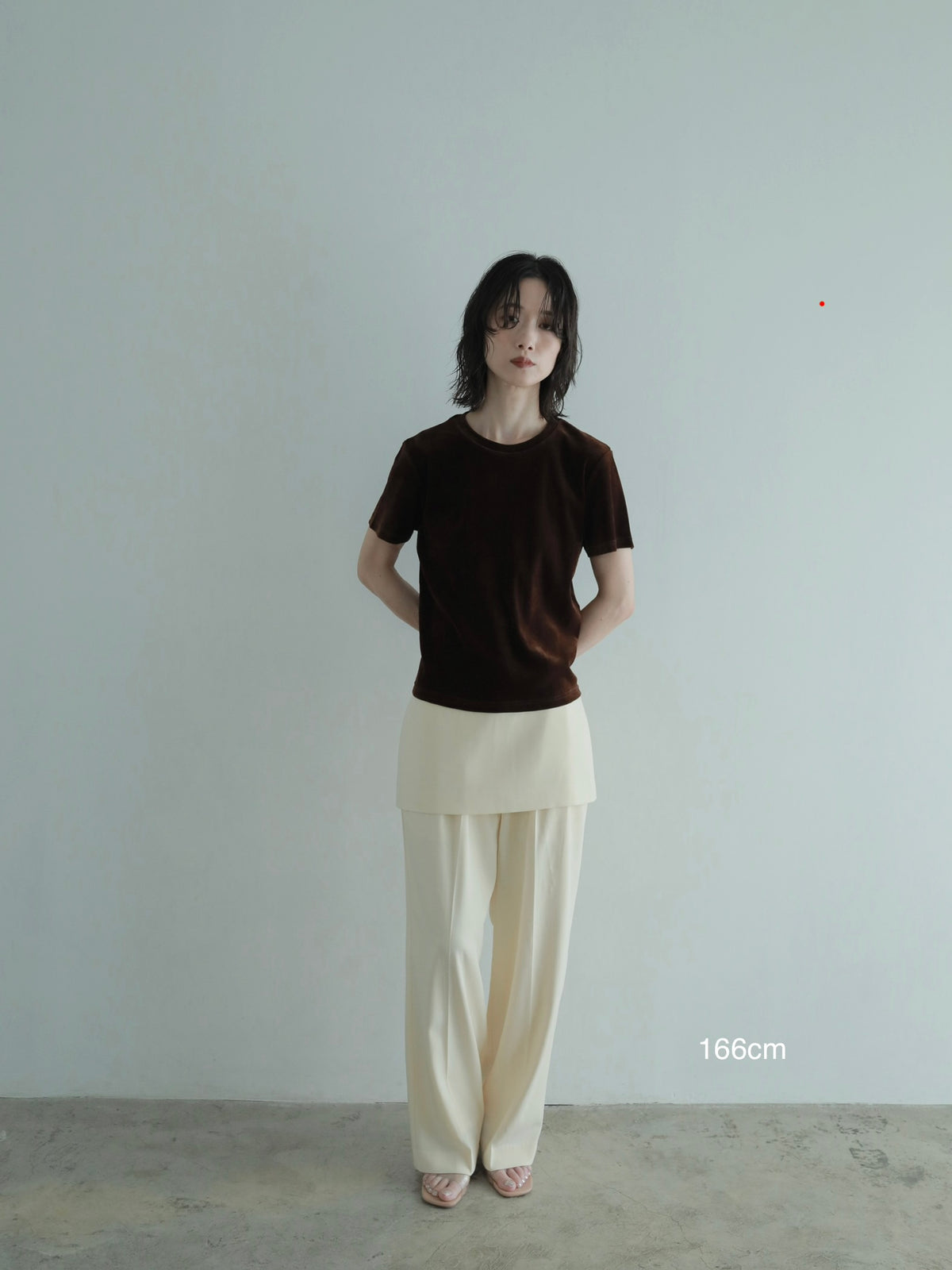 short sleeve velour T　　　