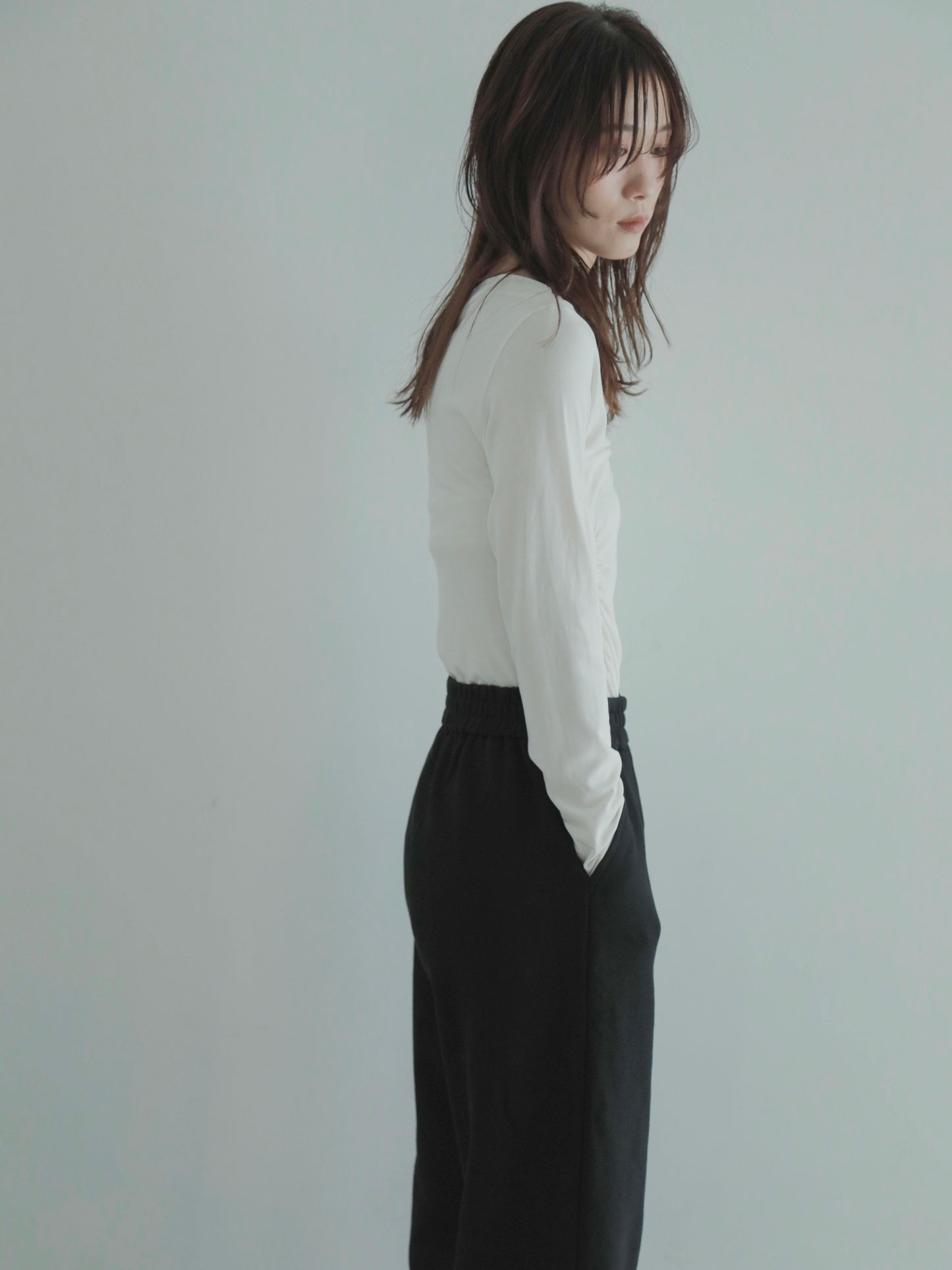 2wayshoulder slit tops